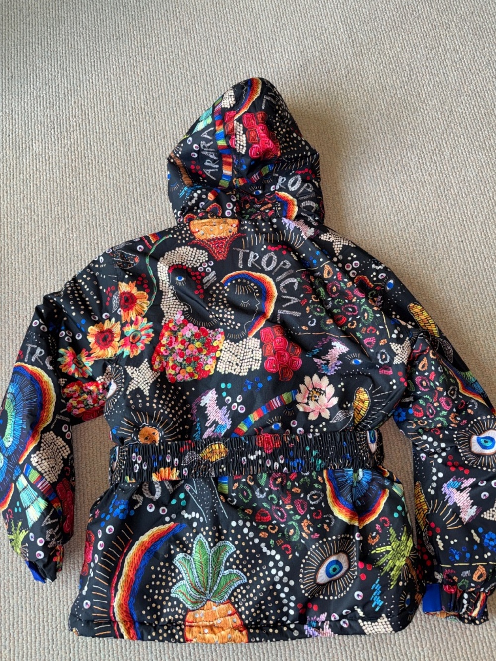 RARE Farm Rio brand black borogodo ski jacket, NWT - Picture 6 of 8